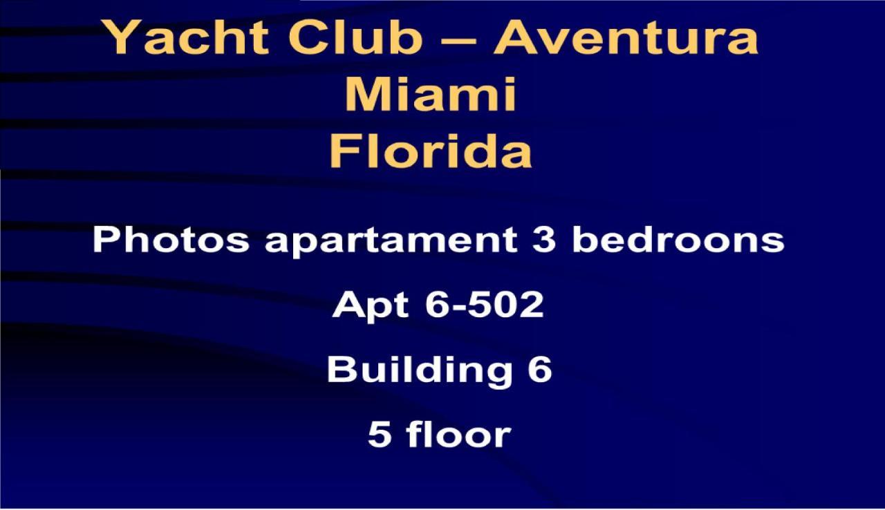 6-502 Amazing Water View - Three Bedrooms Aventura Exteriér fotografie